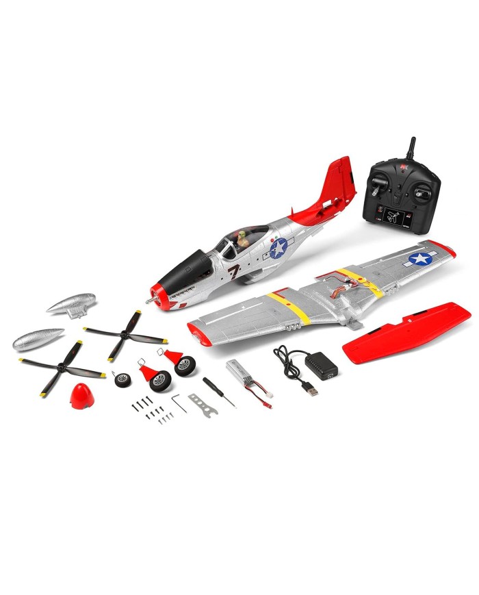 Wltoys XK A280 P-51 Mustang 2.4Ghz - Avión Acrobático RC
