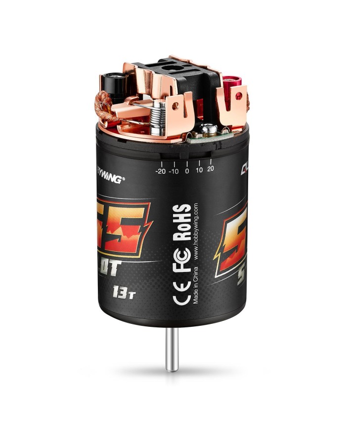 Motor Hobbywing Quicrun 555 13T Brushed – Potencia de Alto Nivel