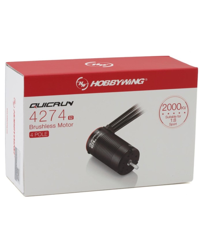 Motor Hobbywing Quicrun 4274SL G2 2000Kv Brushless – Máxima Potencia