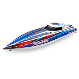 Bateau Traxxas Disruptor Bleu 4S 40+ MPH High-Performance