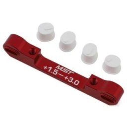 Support de suspension réglable en aluminium MST RMX (+1,5/+3,0) (rouge) | Course MST