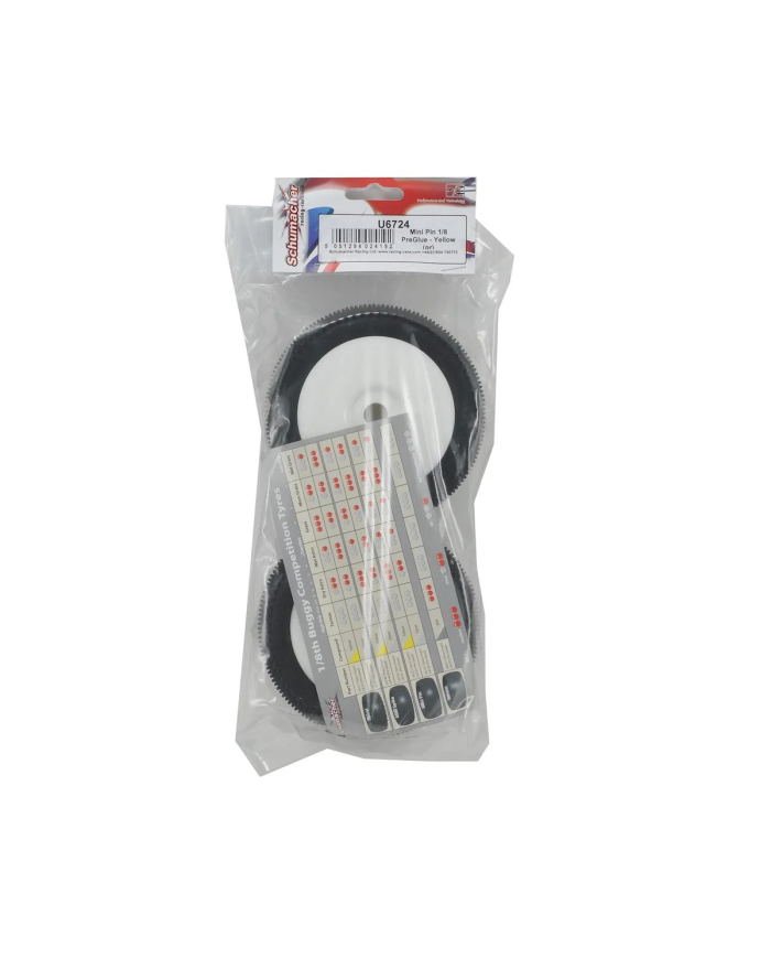 Schumacher "Mini Pin" Pre-Mounted Yellow | Big Bang Hobbies