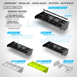 Alerón Wickerbill Xray XB8 | Big Bang Hobbies