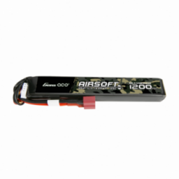 Gens Ace 1200mAh 11.1v 25C 3S1P Airsoft (T-Dean) (LiPo)