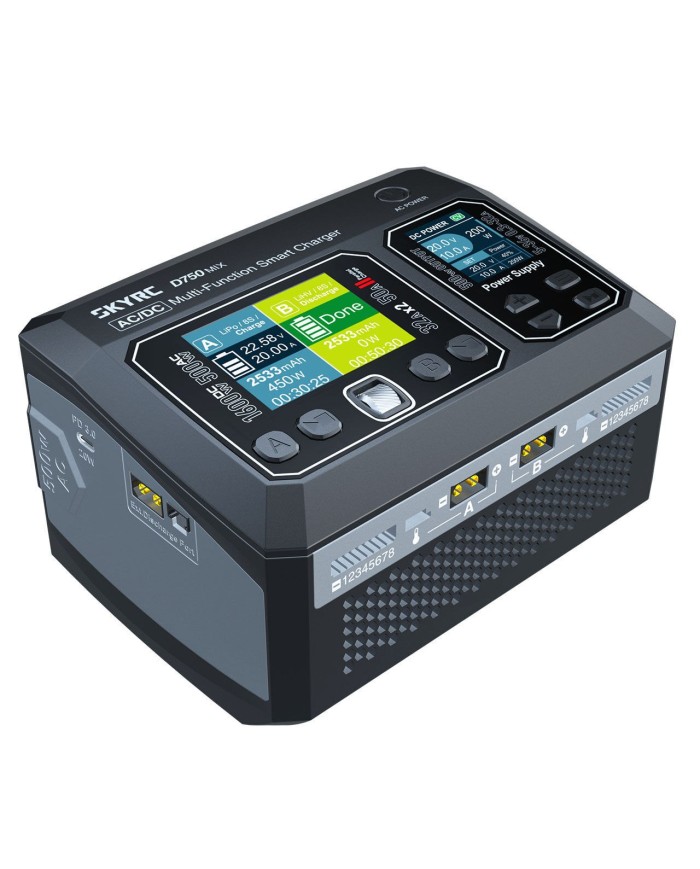 Skyrc D750 MIX – Cargador + Fuente de Alimentación AC/DC | Hasta 1600W