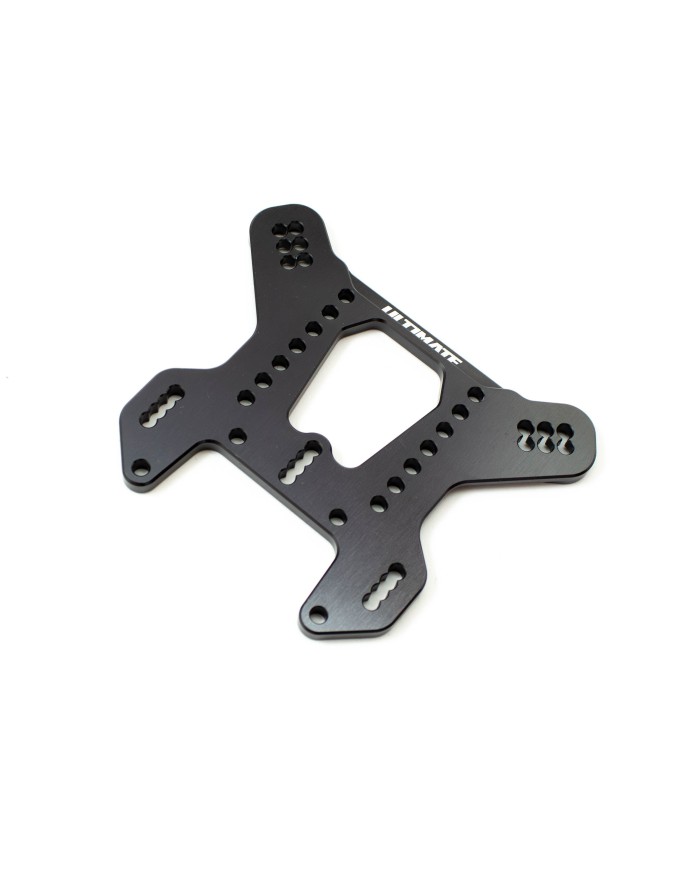 Mariposa trasera P2 (baja) Mugen MBX8R Ultimate Racing, aluminio 7075 anodizado gris grafito