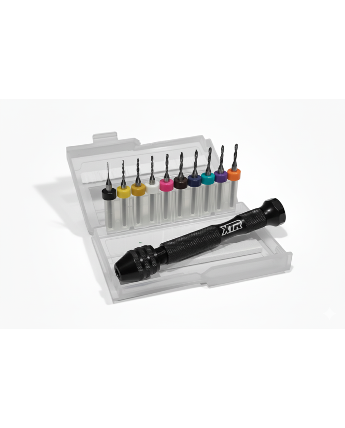 XTR Racing Drill Bit Set for RC Damper Pistons