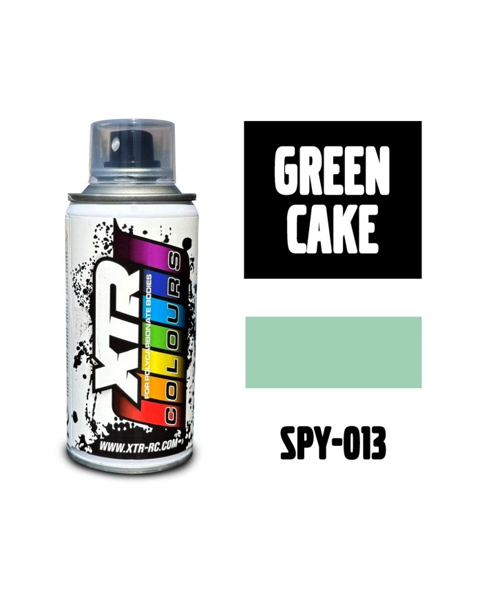 Spray Paint Pastel Green XTR Colours 150ml for Lexan RC Car Bodies