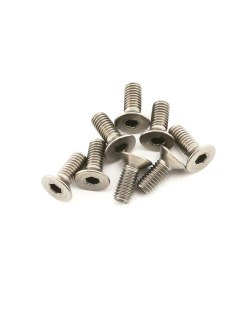 Vis à tête fraisée en titane M3x8 (8U) Mugen | Big Bang Hobbies