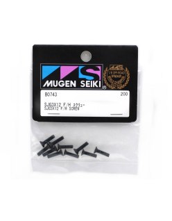 Vis à tête fraisée M3x12 (10U) Mugen - Fixations | Big Bang Hobbies