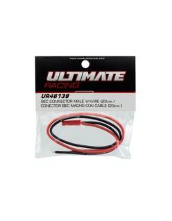 Connecteur BEC mâle avec câble (20 cm) - Electronique | Big Bang Hobbies