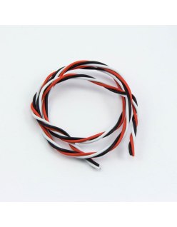 Câble Servo Tressé 22AWG (50cm) - Electronique | Big Bang Hobbies