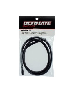 Ultimate Racing 12AWG Black Silicone Wire (50cm) | Big Bang Hobbies