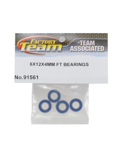 Associated 6x12x4mm Factory Bearings (4) | Big Bang Hobbies
