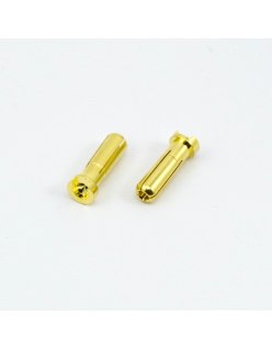 Ultimate Racing 5.0mm Bullet Connector Male (2Pcs) | Big Bang Hobbies
