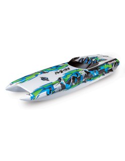 Traxxas DCB M41 Catamaran Race Boat TQi TSM - Green | Big Bang Hobbies