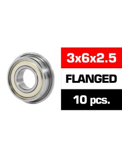 Ultimate Racing 3x6x2.5 Flanged ZZ (10U.) Bearings | Big Bang Hobbies