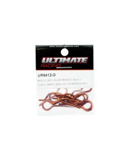 Ultimate Racing 1/8 Body Clips Orange | Big Bang Hobbies