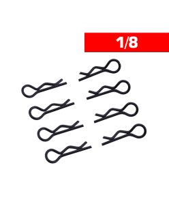 Clips Carrocer A 1/8 Negro Ultimate Racing | Big Bang Hobbies