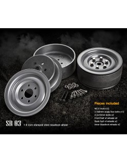 Llantas Gmade 1.9 SR03 Beadlkock Gris - Ruedas Crawler | BBH