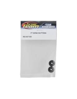 Associated Wing Buttons (Black) - Factory Team | Big Bang Hobbies